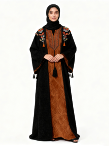 Abaya manufacturing cost analysis in OEM production, showing fabric selection, labor process, and transparent pricing control - Oharry-Your Trusted Custom Manufacturer for Middle Eastern Fashion Abaya manufacturing cost analysis in OEM production, showing fabric selection, labor process, and transparent pricing control